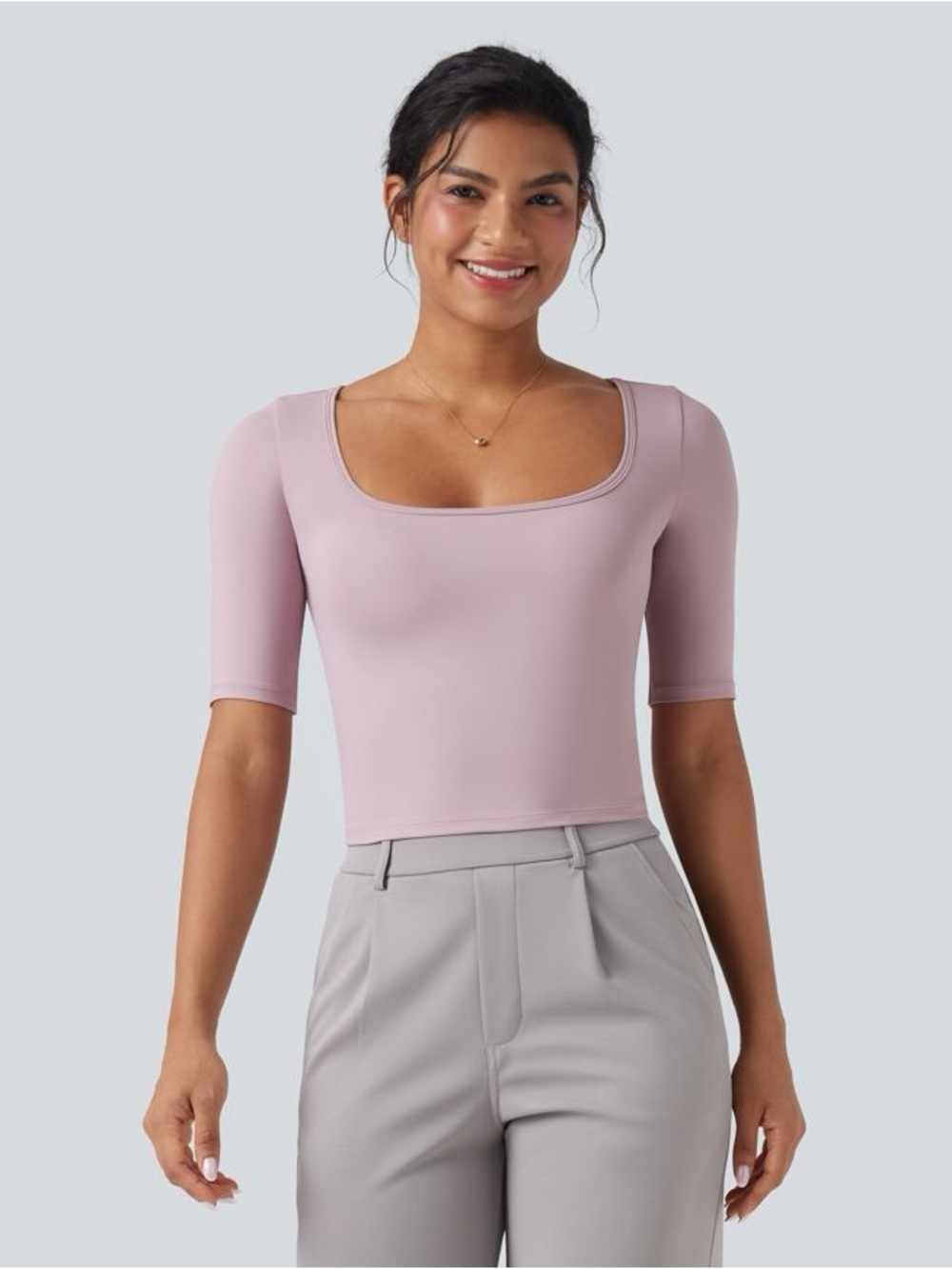 Never worn SoftlyZero™ Airy Scoop Neck Short Sleeve Cool Touch Work T-Shirt